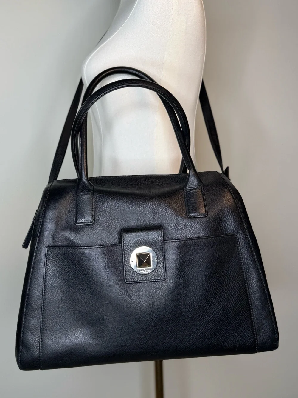 kate spade Catalina Black Leather Large Bag